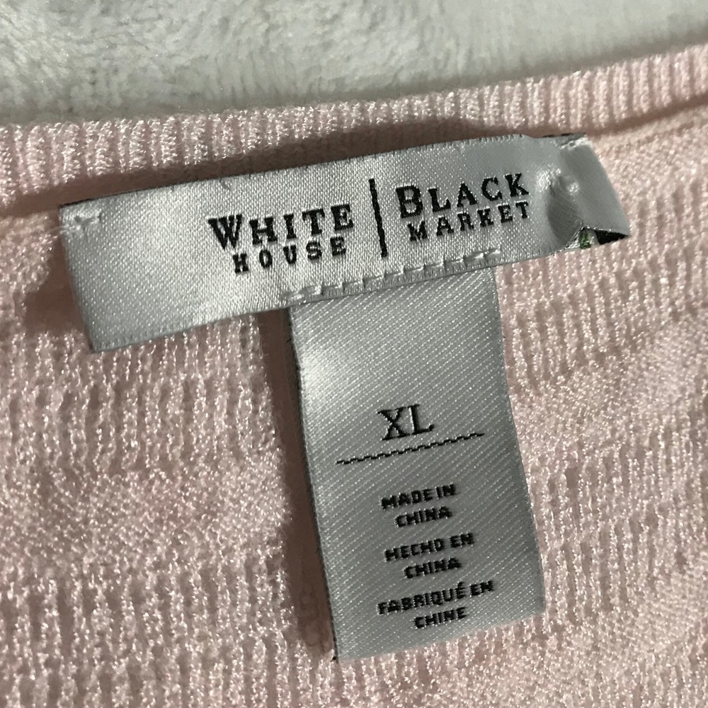 HP🎉 White House|Black Market Pink Knit Blouse XL - Picture 4 of 4